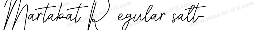 Martabat Regular salt字体转换